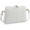 Белая кросс-боди женская сумочка из натуральной кожи Grande Pelle 102297 modnotak фото - 1