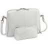 Белая кросс-боди женская сумочка из натуральной кожи Grande Pelle 102297 modnotak фото - 2