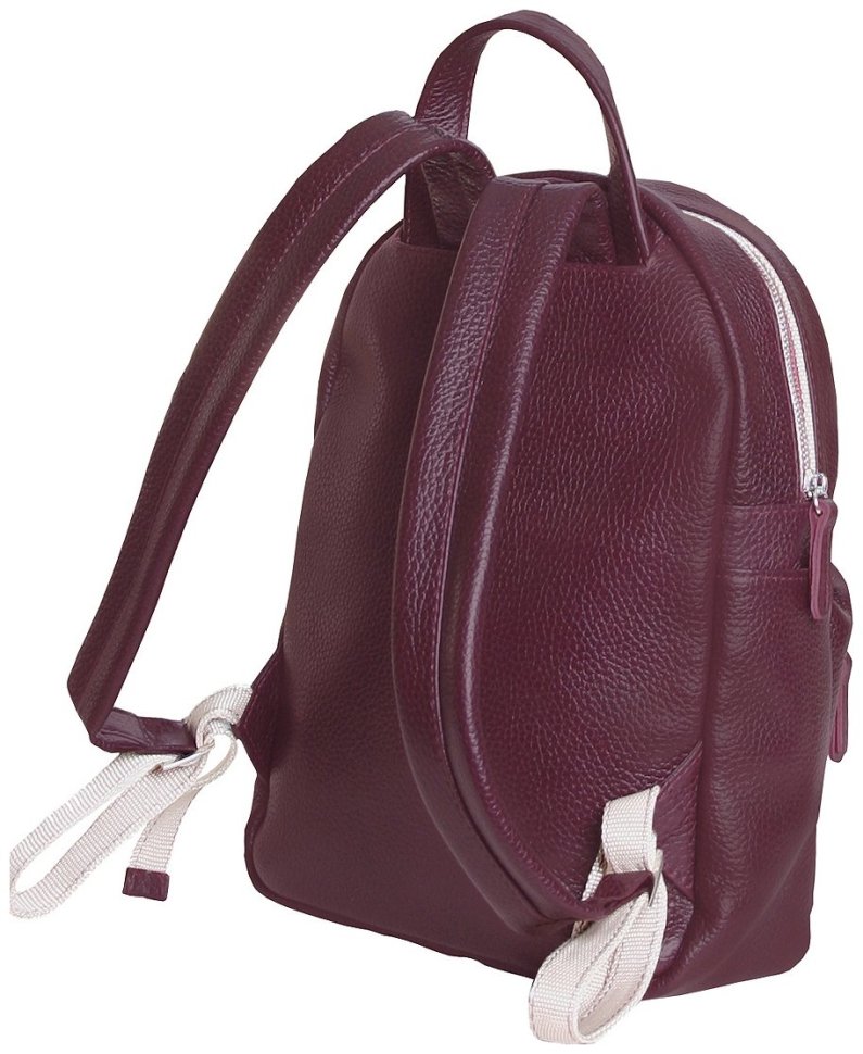 Стильный женский городской рюкзак из фактурной кожи бордового цвета Vip Collection 102397 фото №2 Стильный женский городской рюкзак из фактурной кожи бордового цвета Vip Collection 102397 modnotak фото №2