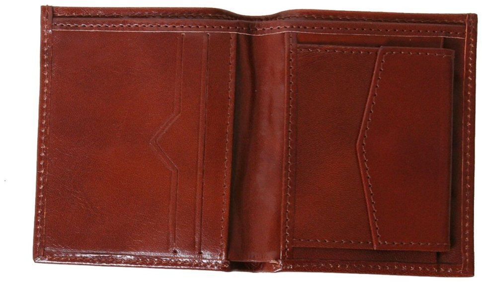 Шкіряне портмоне Newport без застібки Vip Collection 102597 (колір коньячний) фото №2 Шкіряне портмоне Newport без застібки Vip Collection 102597 (колір коньячний) modnotak фото №2