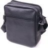Практичная мужская сумка-планшет из натуральной кожи черного цвета Vintage (2421291)  - 2