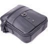 Практичная мужская сумка-планшет из натуральной кожи черного цвета Vintage (2421291)  - 3
