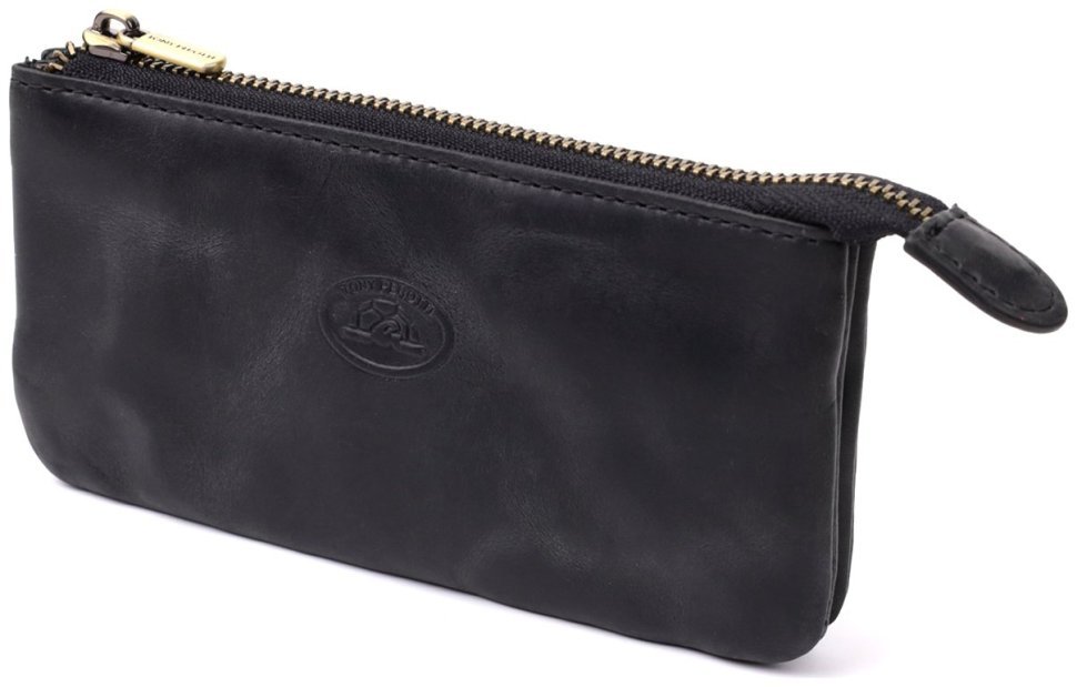 Винтажная кожаная ключница черного цвета Tony Perotti 103297 фото №1 Винтажная кожаная ключница черного цвета Tony Perotti 103297 modnotak фото №1