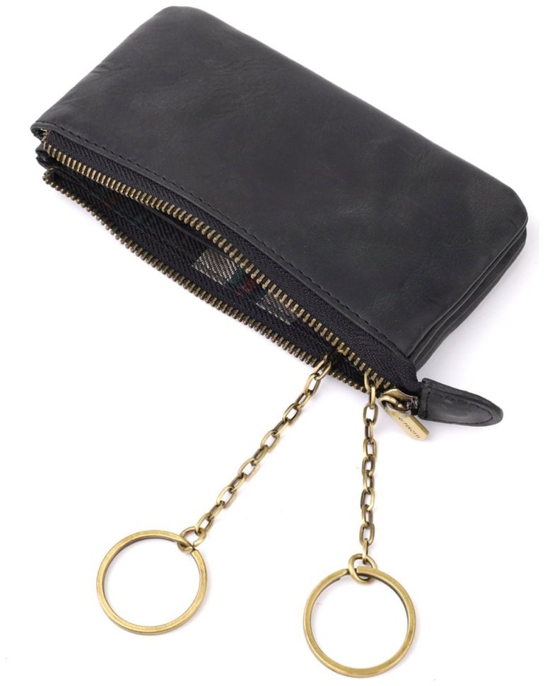 Винтажная кожаная ключница черного цвета Tony Perotti 103297 фото №8 Винтажная кожаная ключница черного цвета Tony Perotti 103297 modnotak фото №8