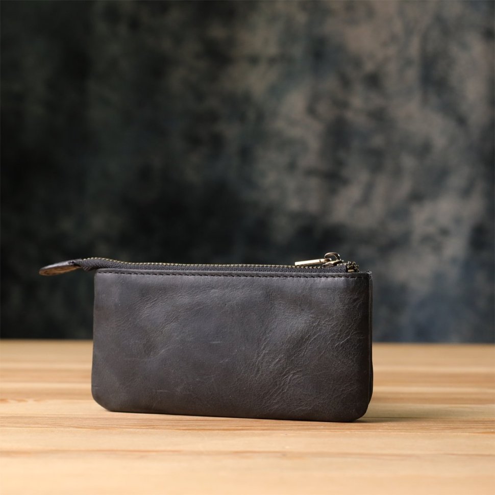 Винтажная кожаная ключница черного цвета Tony Perotti 103297 фото №10 Винтажная кожаная ключница черного цвета Tony Perotti 103297 modnotak фото №10