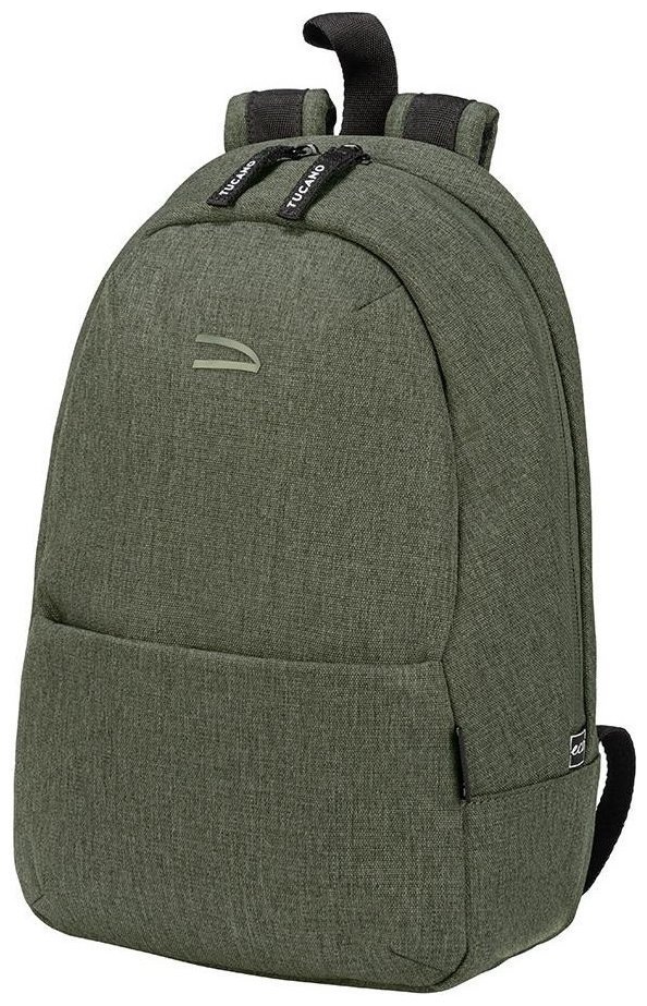 Небольшой повседневный спортивный рюкзак из текстиля цвета хаки Tucano Ted 103497 modnotak фото №7