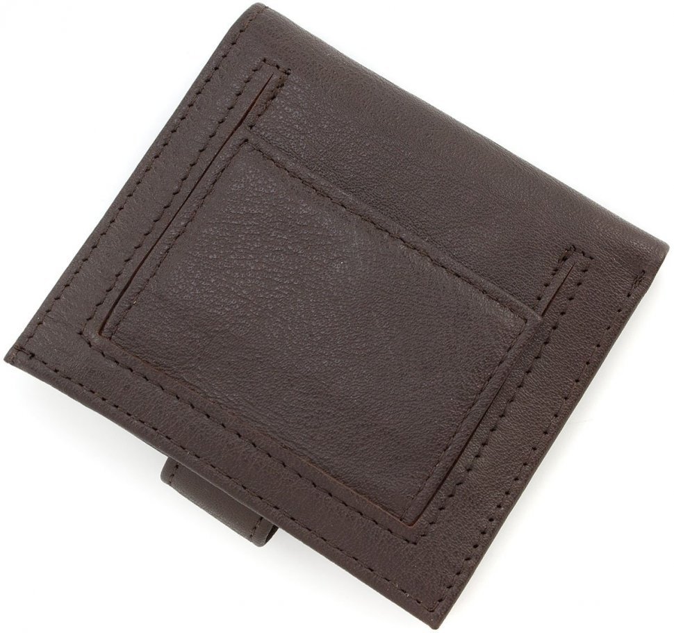 Коричневий маленький жіночий кошелечек з натуральної шкіри ST Leather (17476)