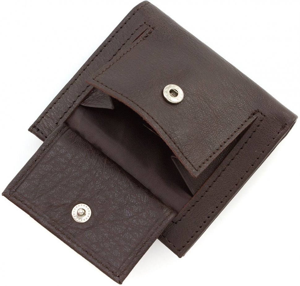 Коричневый маленький женский кошелечек из натуральной кожи ST Leather (17476)