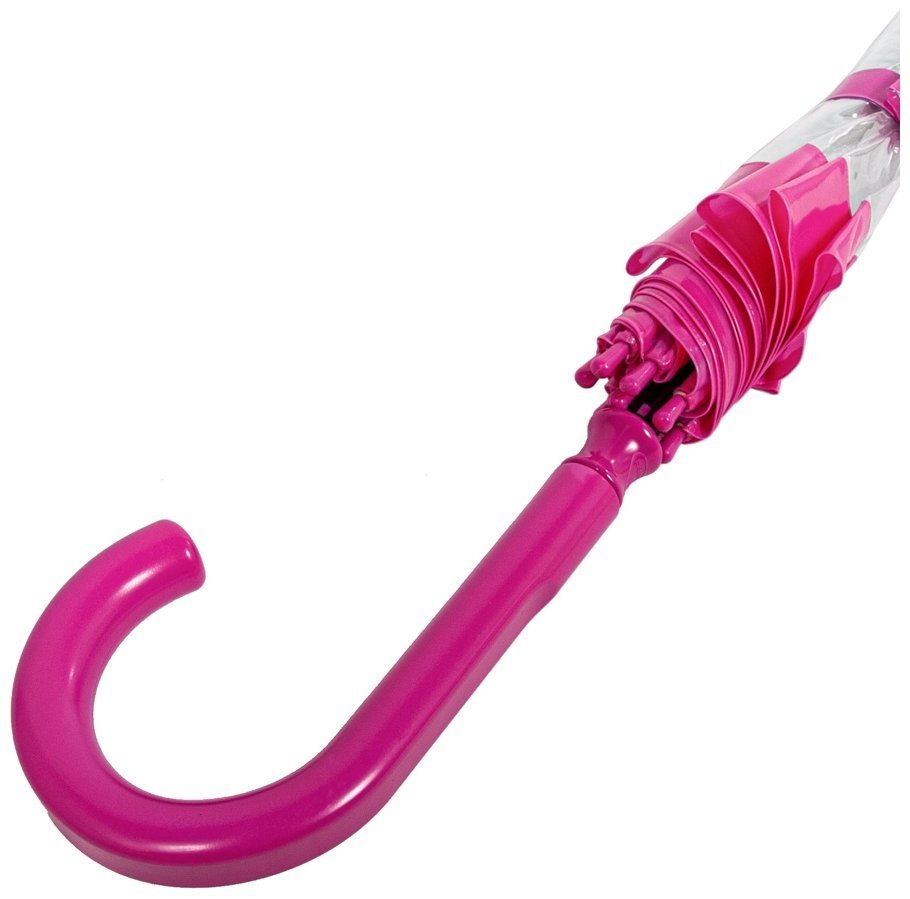 Парасоля-тростина жіноча Fulton Birdcage-1 L041 Pink (Механіка, тростина, прозора з рожевими вставками) 93797 modnotak фото №9