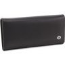 Класичний жіночий гаманець чорного кольору з гладкої шкіри ST Leather (16886) - 4