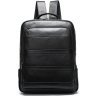 Елегантний міський шкіряний рюкзак чорного кольору VINTAGE STYLE (20037) - 1