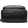 Елегантний міський шкіряний рюкзак чорного кольору VINTAGE STYLE (20037) - 2