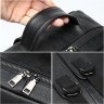 Элегантный городской кожаный рюкзак черного цвета VINTAGE STYLE (20037) - 10