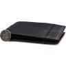 Горизонтальный мужской кошелек из зернистой кожи черного цвета Vintage (14448) - 3