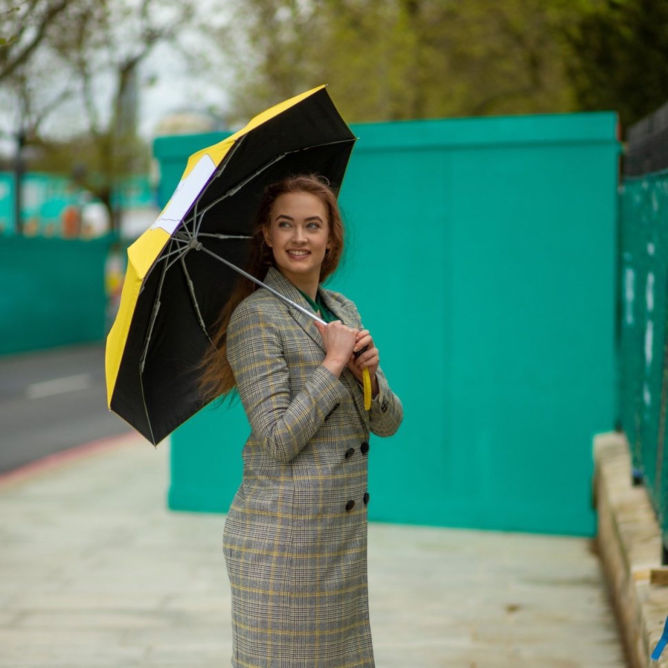 Женский складной зонт Fulton L884-040171 National Gallery Minilite-2 UV Sunflowers (Желтый с принтом подсолнуха, механика) 94297 modnotak фото №3