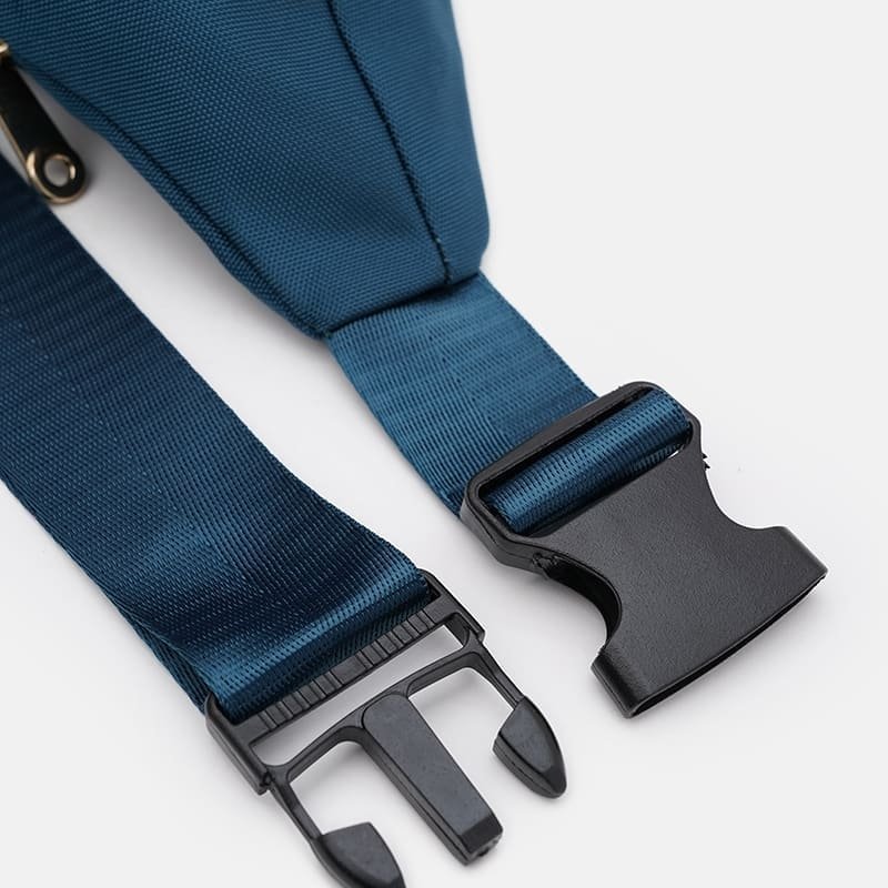 Женская сумка бананка из текстиля с цветочным декором Monsen 104497 синего цвета фото №3 Женская сумка бананка из текстиля с цветочным декором Monsen 104497 синего цвета modnotak фото №3