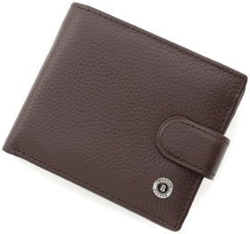 Чоловіче портмоне з натуральної шкіри на кнопці BOSTON (18367)