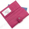 Женский кожаный кошелек на кнопке розового цвета BOSTON (17650) - 2
