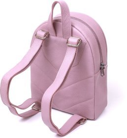 Ліловий жіночий рюкзак середнього розміру з натуральної шкіри Shvigel (16305)