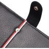 Кожаный кошелек-клатч из натуральной кожи черно-красного цвета KARYA (2421183) - 4
