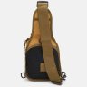 Чоловіча тактична сумка-слінг із текстилю кольору хакі Monsen (55997) - 3