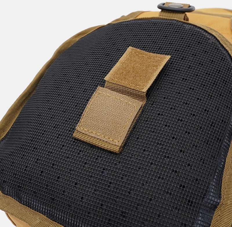 Чоловіча тактична сумка-слінг із текстилю кольору хакі Monsen (55997)