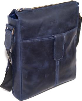 Винтажная наплечная сумка - планшет в синем цвете VATTO (11938) - 2