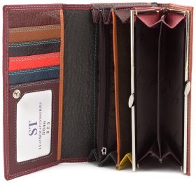 Жіночий гаманець з натуральної шкіри з блоком для карт ST Leather (16029)