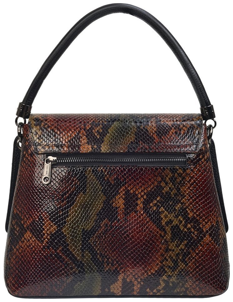 Лакированная женская сумка из натуральной кожи с ручкой для носки Desisan 106997 разноцветная под змею фото №3 Лакированная женская сумка из натуральной кожи с ручкой для носки Desisan 106997 разноцветная под змею modnotak фото №3