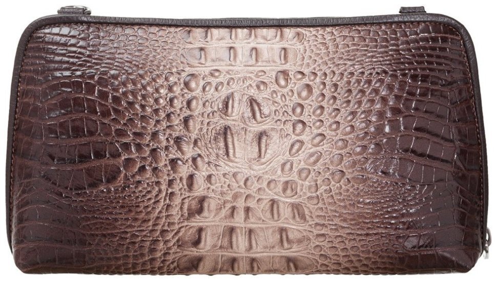 Небольшая женская сумка кроссбоди из натуральной кожи с фактурой под крокодила Desisan 107297 бежевая фото №3 Небольшая женская сумка кроссбоди из натуральной кожи с фактурой под крокодила Desisan 107297 бежевая modnotak фото №3