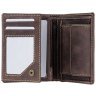 Миниатюрное мужское портмоне из винтажной кожи коричневого цвета Visconti Spear 77397 - 3