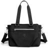 Повсякденна жіноча сумка середнього розміру з текстилю чорного кольору Confident 77597 - 1