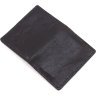 Шкіряна обкладинка чорного кольору під ID-документи з гербом ЗСУ - Grande Pelle 67797 - 4
