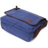 Текстильна чоловіча сумка наплічна синього кольору для ноутбука 13 дюймів Vintage 2422203 - 3