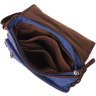 Текстильная мужская наплечная сумка синего цвета для ноутбука 13 дюймов Vintage 2422203 - 4