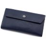 Мужской кожаный кошелек синего цвета ST Leather (16687) - 4