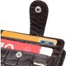 Компактний чоловічий гаманець із натуральної шкіри з тисненням під крокодила без монетниці CANPELLINI (2421689) - 3