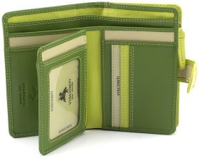 Мультикольоровий жіночий гаманець із натуральної шкіри з монетницею Visconti Fiji 68797