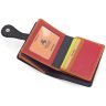 Компактный женский кошелек из натуральной кожи с разноцветными цветами Visconti Sunshine 68897 - 7