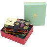 Компактний жіночий гаманець із натуральної шкіри з різнокольоровими квітами Visconti Sunshine 68897 - 9