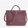 Жіноча сумка із натуральної високоякісної шкіри бордового кольору BlankNote Fancy 78997 - 1