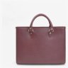 Жіноча сумка із натуральної високоякісної шкіри бордового кольору BlankNote Fancy 78997 - 4