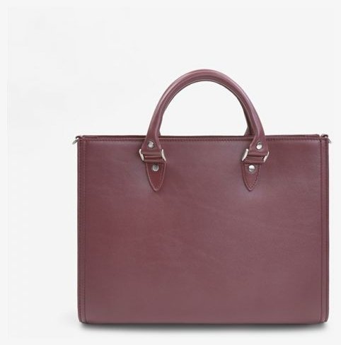 Жіноча сумка із натуральної високоякісної шкіри бордового кольору BlankNote Fancy 78997