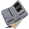 Блакитний жіночий гаманець з натуральної шкіри з візерунком Tony Bellucci (12486) - 5