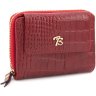 Зручний жіночий гаманець червоного кольору із золотистою фурнітурою Tony Bellucci (12437) - 1