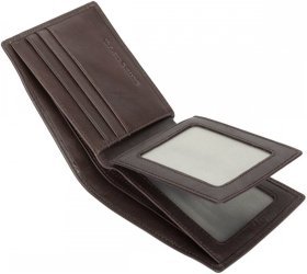 Коричневе чоловіче портмоне з натуральної шкіри з застібкою-резинкою Smith&Canova Bowgett 69697