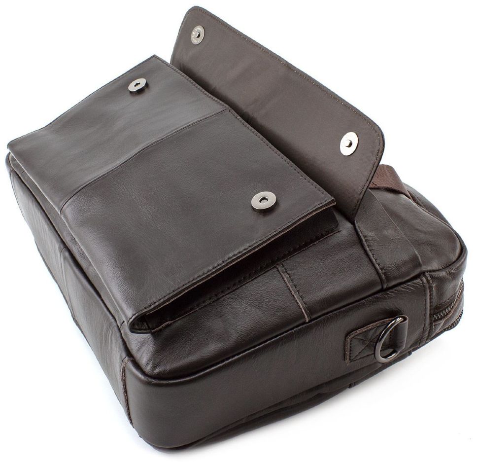 Шкіряна недорога сумка під формат А4 Leather Collection (10447)
