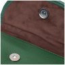 Компактна жіноча шкіряна сумка зеленого кольору з плечовим ремінцем Vintage 2422260 - 4