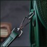 Компактна жіноча шкіряна сумка зеленого кольору з плечовим ремінцем Vintage 2422260 - 10