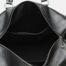 Чоловіча дорожня сумка з фактурної шкіри чорного кольору Ricco Grande (15619) - 5